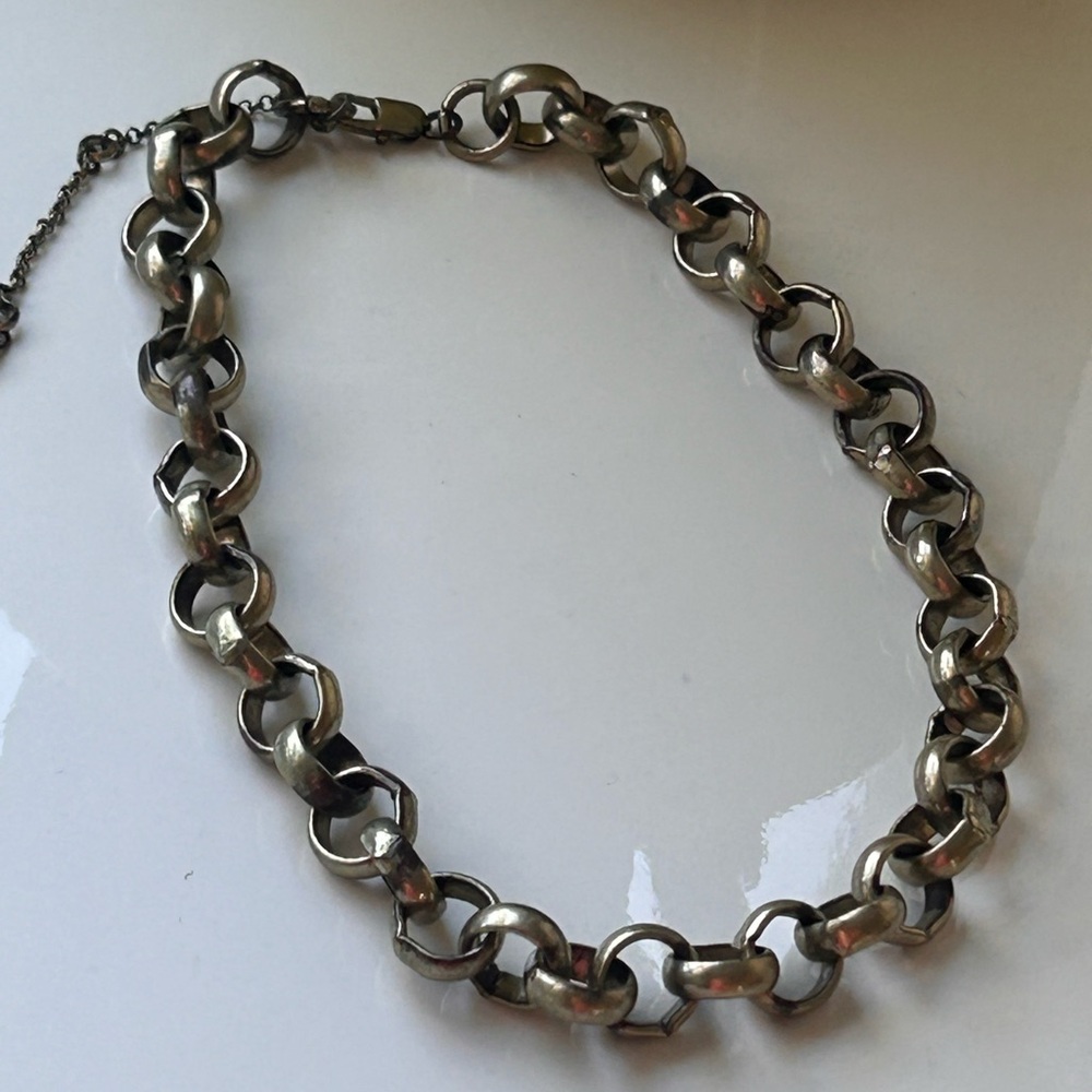 Kenneth Cole Gold/Pewter Elegant Gold Chain Necklace